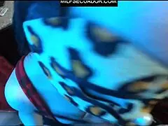 Zamira's BIG ASS gets BLOWJOB while watching game.