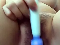 Asian Wife Toys Her Pussy With Intense Pleasure.