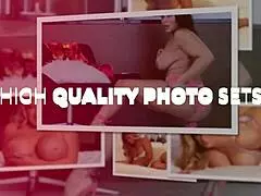 a woman teases a monster cock with strawberries, blueberries, and cream on it