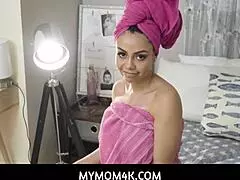 Busty latina milf screams on stepson's huge dick! 😍🔥