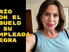 Eu Tive um Trio Delicioso com um Velho e Sua Cuidadora Ebony