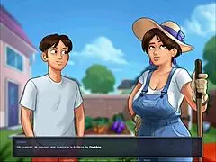 Judith's big tits bouncing intensely