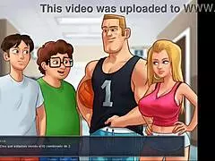 Judith's big tits bouncing intensely