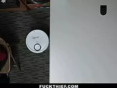 hot stepdaughter had to fuck the cop to save her thief stepmom