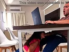 she sucks cock in the office, making work so pleasurable