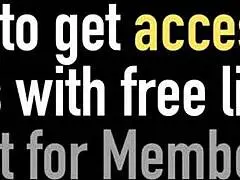 Vicky Vette strokes Rokks big cock, then rides his massive shaft to orgasm