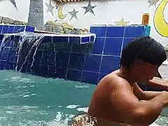 Fuck Me And You In The Pool With These Hot Milfs!