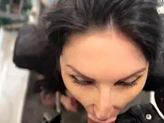 roleplay with wife ends in blowjob