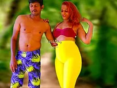 Moglie asiatica sexy si fa inculare duro all'aperto con culo grande e fica rasata