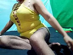 Hey, check out this sexy milf starting in porn, she's ready for action!