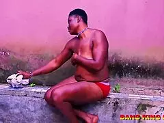 horny doggy sex in african ghetto with theresa fucking big dick