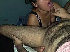 morocha gets down as a submissive cock sucker