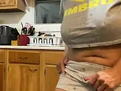 Anna Maria Dancing and Teasing While Doing Dishes Part II