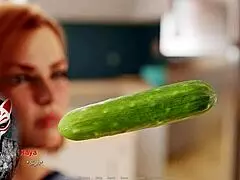 In a scent 7: milf redhead with small tits in comedy game