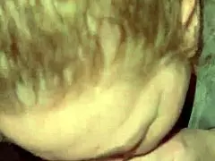 milf swallows cum after big cock blowjob