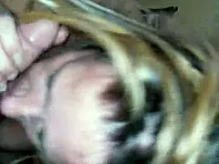 Watch this slutty MILF blow in POV