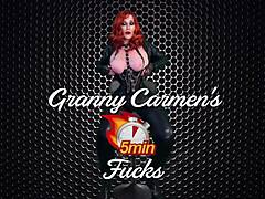 Granny Carmen riding cowgirl and taking doggy style to intense orgasms! 🔥