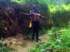 African maiden roadside seller pounded by huge black cock! What a wild ranch fuck!