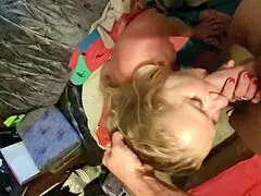 Stepmom bent over for hard doggy fucking with big cock in taboo scene