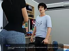 A lot of cum just sprayed all over my step sister's face!