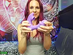Toy review compilation with sexy redhead milf.