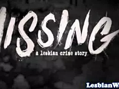 Gushing dyke craves a threesome with her girlfriend. Cute teen friend joins in