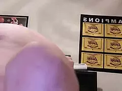 Husband makes wife's pussy squirt all over his face.