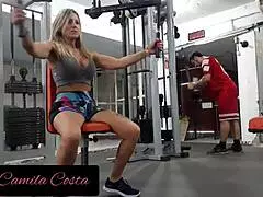 i'm the blonde whore getting my cock touched by the instructor