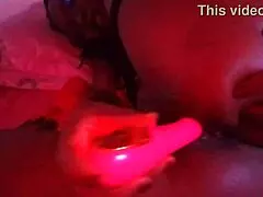 mature african lady explores pussy fingering and anal play.