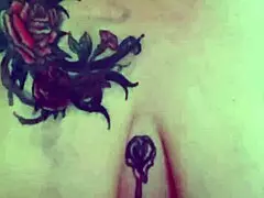 Lotion on mature titties