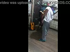 religious leader with guitar wants to convert me, but i invited him to fuck and rode his cock.