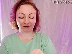 Arya Grander creates ASMR with surgical gloves