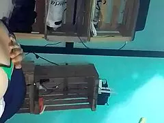 me pongo bucaneras verde me la chupa y cogemos de perrito