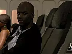 yo, things turn wild with ms jiggles getting nasty on her flight