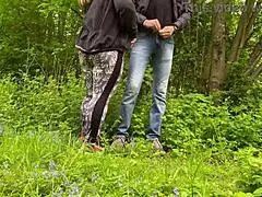 I bent over this sexy BBW MILF for doggystyle outside