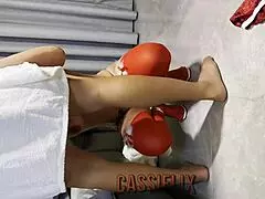 Blonde MILF In Lingerie Riding Big Ass For Good Boy