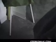 Quinn Waters, my curvy milf stepmom, sucked my huge cock after chores 😏