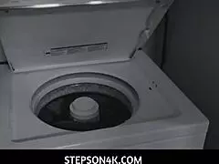 Quinn Waters, my curvy milf stepmom, sucked my huge cock after chores 😏