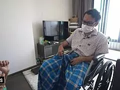 Grandfather U Ba Myint faces young student’s cute charm in an Asian tale