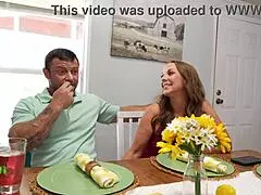 Stepmom Teases Stepson’s Huge Cock While Stepdad’s Distracted On Call