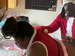 He says, 'I got this Christmas pussy in the kitchen, even though you're mad'