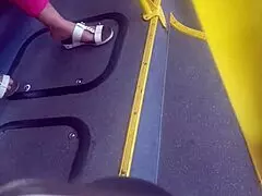 Mature Candid Foot Play: Hidden Ass and Feet Tease.