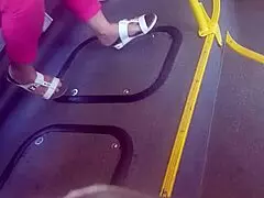 Mature Candid Foot Play: Hidden Ass and Feet Tease.