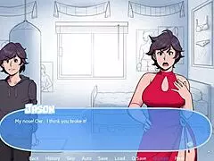 Slutty Puppy In Usa Snow Game Showing Big Tits