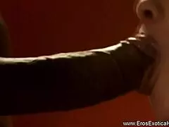 Blonde milf loves giving exotic blowjobs in HD