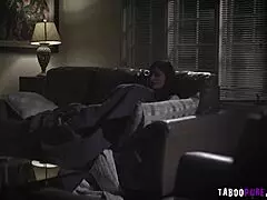 Emily slurps uncle's hard cock