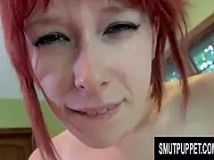 busty teen zoey nixon blows old man's cock outside then rides