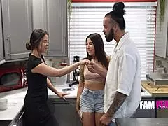 My boyfriend showed me this trick, stepmom, wanna join us?