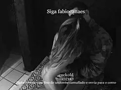 i fucked as a hotwife in military lingerie, sent the video to my cuckold