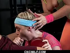 Hey, this new freeuse personal trainer milf at the gym promises to fulfill any stud's requests.